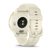 Garmin Vívoactive® 6 010-02985-01 - cinturino silicone bianco - cassa resina bianca - quadrante multifunzione nero - fondello